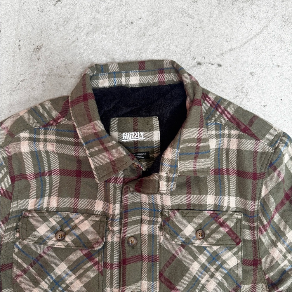 Grizzly Men's Plaid Jacket - Green and Brown